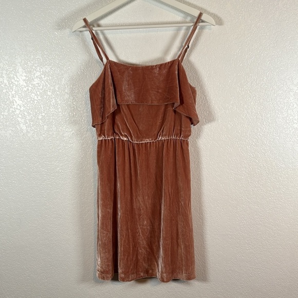 Alice+Olivia Peach Velvet Y2K Mini Dress Size 2 NWT - Picture 2 of 9